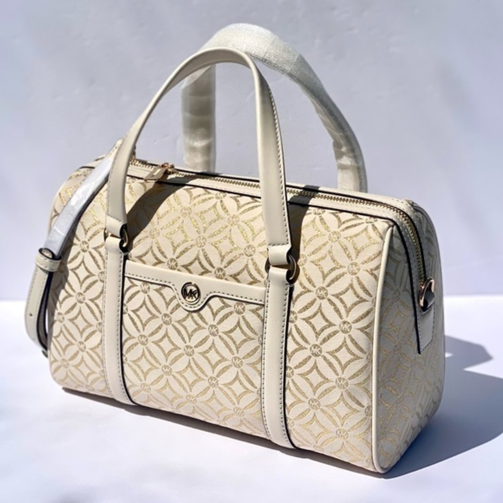 MICHAEL KORS JST TRAVEL MEDIUM DUFFLE SATCHEL SHOULDER CROSSBODY BAG MK